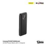 Foneng (PX101) 10000mAh 22.5W Power Bank with 3 Outputs - Image 2