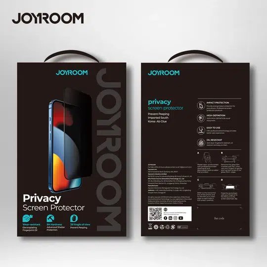 2026/06/384908.jpg JOYROOM 2.5D Full Tempered Privacy Film Screen Protector for Galaxy S24 Ultra & Galaxy S25 Ultra - Image 1
