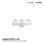 LDNIO SC3317 3 AC Outlets Portable Extension Power Socket
